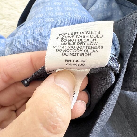 Peter Millar Shorts Mens Size 38 Slate Blue Performance Flat Front Stretch Golf - Picture 8 of 10